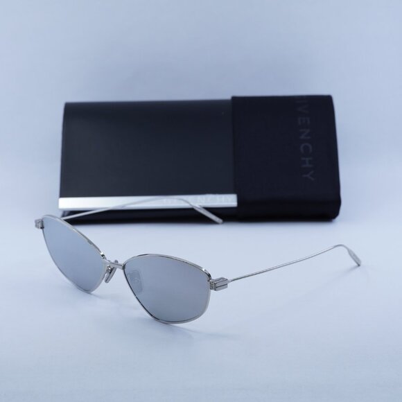 ?️ New Givenchy GV40059U 16C Sunglasses - Shiny Palladium Frame